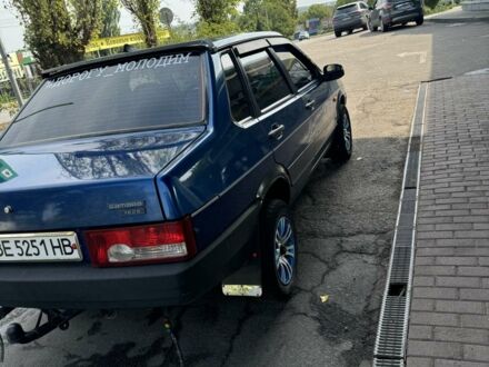 Синий ВАЗ 21099, объемом двигателя 1.5 л и пробегом 200 тыс. км за 2000 $, фото 1 на Automoto.ua
