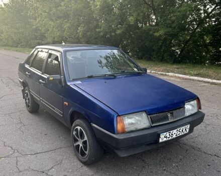 Синій ВАЗ 21099, об'ємом двигуна 1.6 л та пробігом 185 тис. км за 1200 $, фото 1 на Automoto.ua