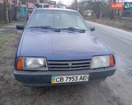 Синий ВАЗ 21099, объемом двигателя 1.5 л и пробегом 200 тыс. км за 1100 $, фото 1 на Automoto.ua