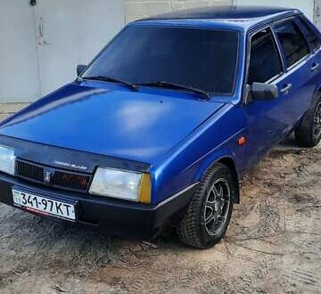 Синий ВАЗ 21099, объемом двигателя 1.5 л и пробегом 266 тыс. км за 1450 $, фото 1 на Automoto.ua