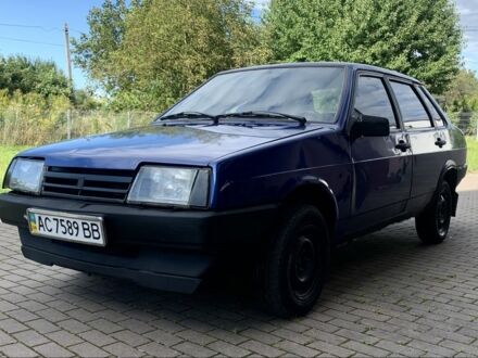 Синий ВАЗ 21099, объемом двигателя 1.5 л и пробегом 41 тыс. км за 650 $, фото 1 на Automoto.ua