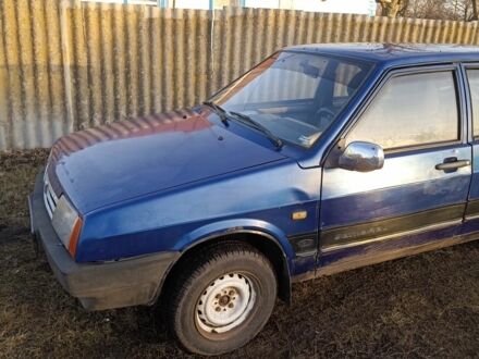 Синий ВАЗ 21099, объемом двигателя 1 л и пробегом 514 тыс. км за 729 $, фото 1 на Automoto.ua