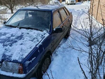 Синий ВАЗ 21099, объемом двигателя 1.5 л и пробегом 500 тыс. км за 1200 $, фото 1 на Automoto.ua