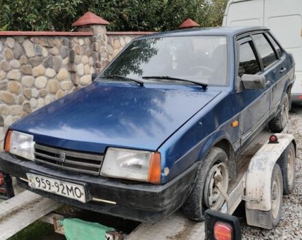 Синий ВАЗ 21099, объемом двигателя 1.5 л и пробегом 100 тыс. км за 450 $, фото 1 на Automoto.ua