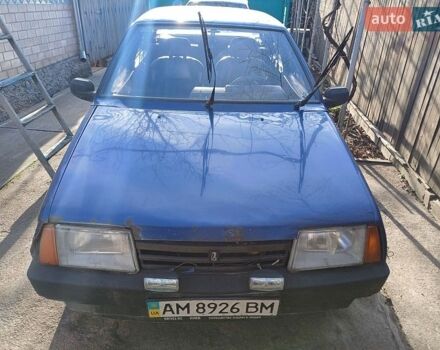 Синий ВАЗ 21099, объемом двигателя 1.5 л и пробегом 190 тыс. км за 650 $, фото 1 на Automoto.ua