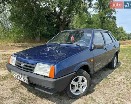 Синий ВАЗ 21099, объемом двигателя 1.5 л и пробегом 182 тыс. км за 1850 $, фото 1 на Automoto.ua