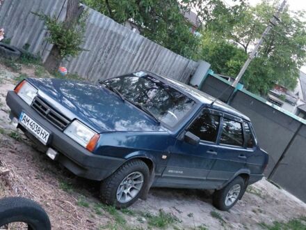 Синий ВАЗ 21099, объемом двигателя 6 л и пробегом 288 тыс. км за 1913 $, фото 1 на Automoto.ua