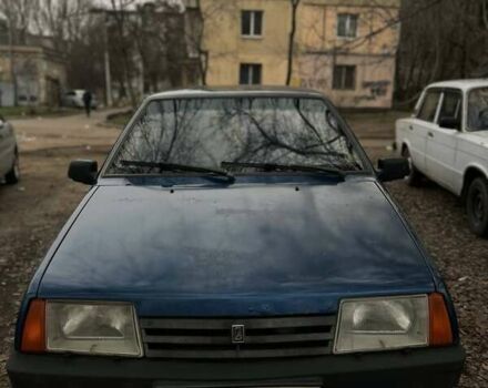 Синий ВАЗ 21099, объемом двигателя 1.5 л и пробегом 200 тыс. км за 953 $, фото 1 на Automoto.ua