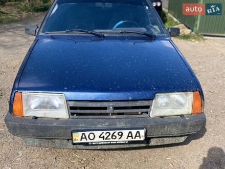 Синий ВАЗ 21099, объемом двигателя 1.5 л и пробегом 135 тыс. км за 600 $, фото 1 на Automoto.ua