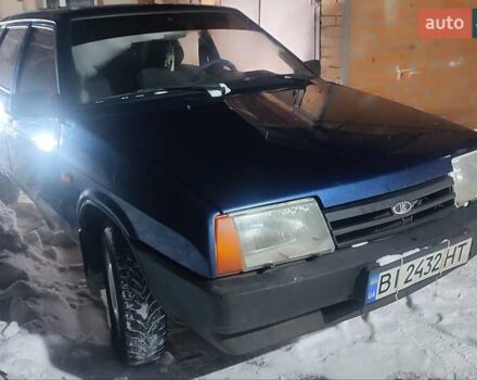 Синий ВАЗ 21099, объемом двигателя 1.5 л и пробегом 100 тыс. км за 1399 $, фото 1 на Automoto.ua