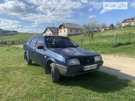 Синий ВАЗ 21099, объемом двигателя 1.5 л и пробегом 179 тыс. км за 1450 $, фото 1 на Automoto.ua