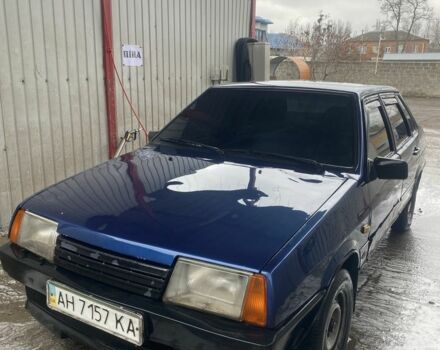Синий ВАЗ 21099, объемом двигателя 1.5 л и пробегом 1000 тыс. км за 587 $, фото 1 на Automoto.ua