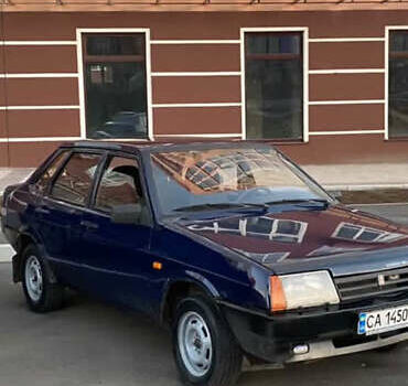 Синий ВАЗ 21099, объемом двигателя 1.5 л и пробегом 150 тыс. км за 1500 $, фото 1 на Automoto.ua
