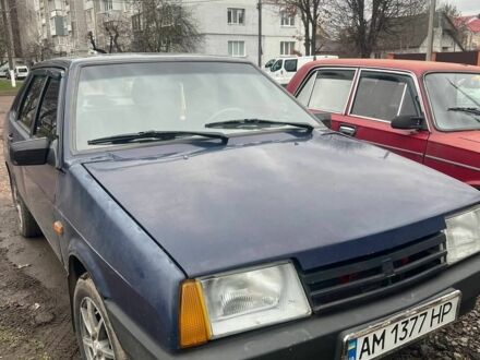 Синий ВАЗ 21099, объемом двигателя 1.5 л и пробегом 250 тыс. км за 1200 $, фото 1 на Automoto.ua