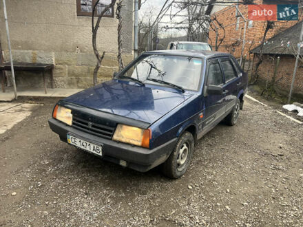 Синий ВАЗ 21099, объемом двигателя 1.5 л и пробегом 120 тыс. км за 750 $, фото 1 на Automoto.ua