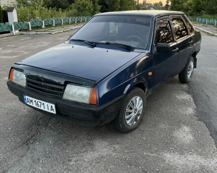 Синий ВАЗ 21099, объемом двигателя 1.5 л и пробегом 136 тыс. км за 1480 $, фото 1 на Automoto.ua