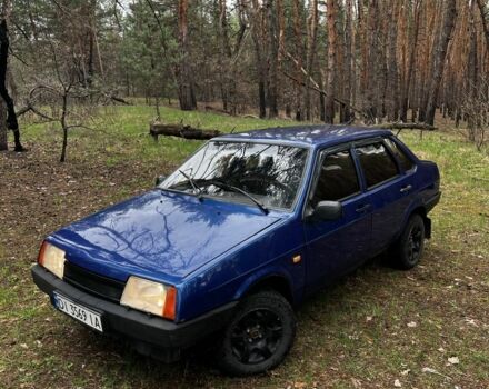 Синий ВАЗ 21099, объемом двигателя 1.5 л и пробегом 200 тыс. км за 1699 $, фото 1 на Automoto.ua