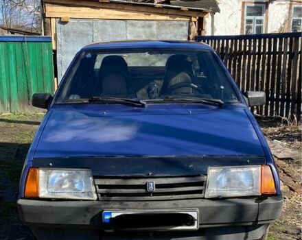Синий ВАЗ 21099, объемом двигателя 1.5 л и пробегом 295 тыс. км за 1100 $, фото 1 на Automoto.ua