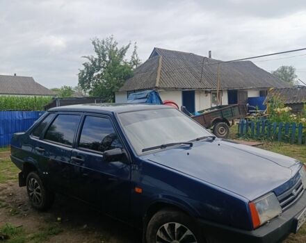 Синий ВАЗ 21099, объемом двигателя 1.5 л и пробегом 80 тыс. км за 2100 $, фото 1 на Automoto.ua