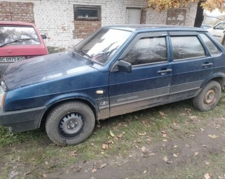 Синий ВАЗ 21099, объемом двигателя 0 л и пробегом 400 тыс. км за 300 $, фото 1 на Automoto.ua