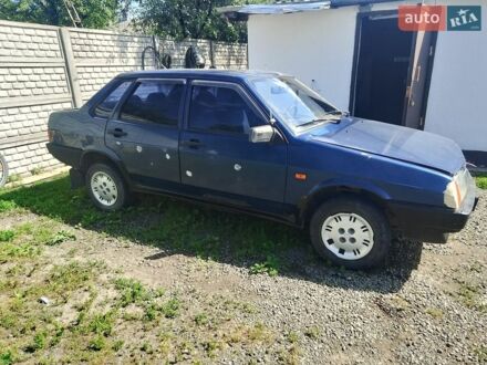 Синий ВАЗ 21099, объемом двигателя 1.5 л и пробегом 222 тыс. км за 650 $, фото 1 на Automoto.ua