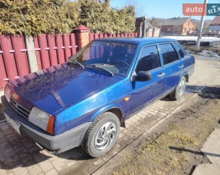 Синий ВАЗ 21099, объемом двигателя 1.5 л и пробегом 337 тыс. км за 1000 $, фото 1 на Automoto.ua