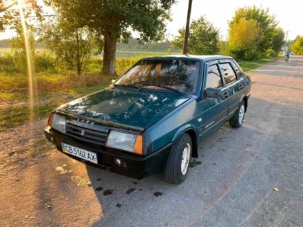 Синий ВАЗ 21099, объемом двигателя 1.5 л и пробегом 70 тыс. км за 1100 $, фото 1 на Automoto.ua