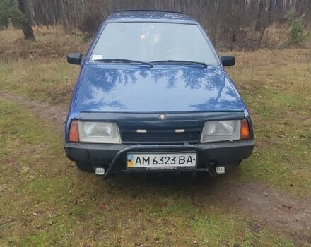 Синий ВАЗ 21099, объемом двигателя 1.5 л и пробегом 244 тыс. км за 1400 $, фото 1 на Automoto.ua