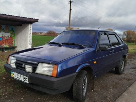 Синий ВАЗ 21099, объемом двигателя 1.5 л и пробегом 250 тыс. км за 1650 $, фото 1 на Automoto.ua