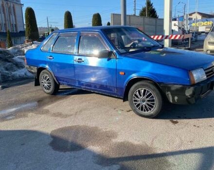 Синий ВАЗ 21099, объемом двигателя 1.5 л и пробегом 200 тыс. км за 1400 $, фото 1 на Automoto.ua