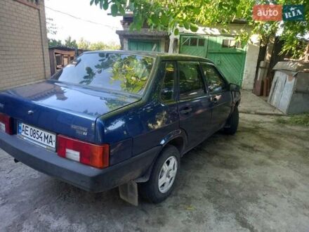 Синий ВАЗ 21099, объемом двигателя 1.5 л и пробегом 57 тыс. км за 1000 $, фото 1 на Automoto.ua