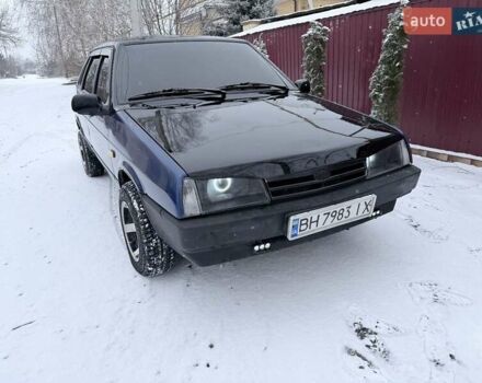 Синий ВАЗ 21099, объемом двигателя 1.5 л и пробегом 222 тыс. км за 2100 $, фото 1 на Automoto.ua