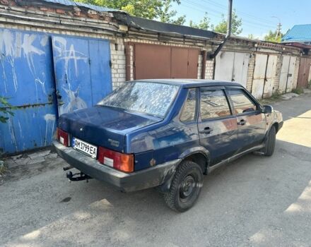 Синий ВАЗ 21099, объемом двигателя 1.5 л и пробегом 300 тыс. км за 900 $, фото 1 на Automoto.ua