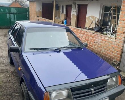 Синий ВАЗ 21099, объемом двигателя 1.5 л и пробегом 260 тыс. км за 1750 $, фото 1 на Automoto.ua