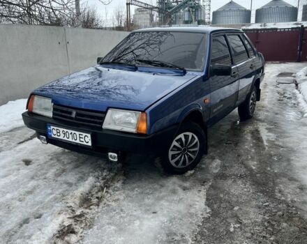 Синий ВАЗ 21099, объемом двигателя 1.5 л и пробегом 264 тыс. км за 2100 $, фото 1 на Automoto.ua
