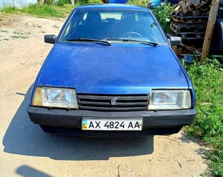 Синий ВАЗ 21099, объемом двигателя 1.5 л и пробегом 185 тыс. км за 900 $, фото 1 на Automoto.ua