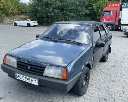 Синий ВАЗ 21099, объемом двигателя 1.5 л и пробегом 550 тыс. км за 513 $, фото 1 на Automoto.ua
