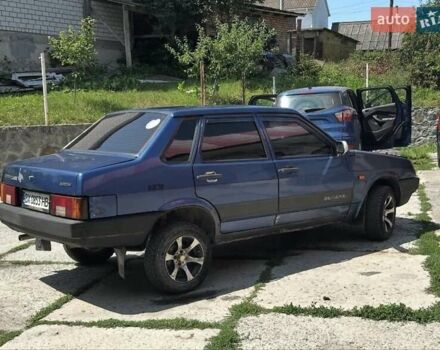 Синий ВАЗ 21099, объемом двигателя 1.5 л и пробегом 80 тыс. км за 1000 $, фото 1 на Automoto.ua