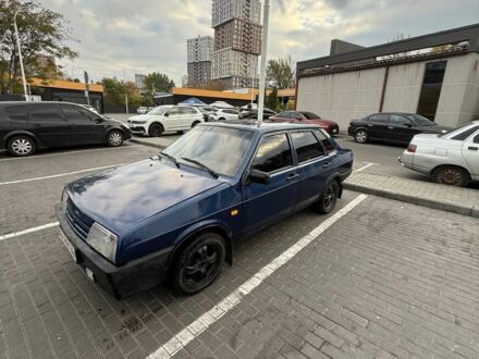 Синий ВАЗ 21099, объемом двигателя 1 л и пробегом 113 тыс. км за 2500 $, фото 1 на Automoto.ua