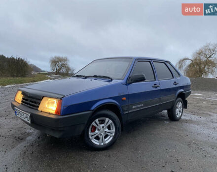 Синий ВАЗ 21099, объемом двигателя 1.6 л и пробегом 200 тыс. км за 1950 $, фото 1 на Automoto.ua