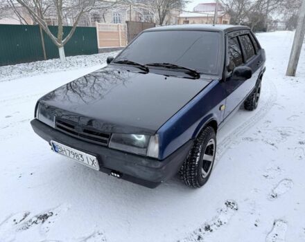 Синий ВАЗ 21099, объемом двигателя 1.5 л и пробегом 330 тыс. км за 2100 $, фото 1 на Automoto.ua