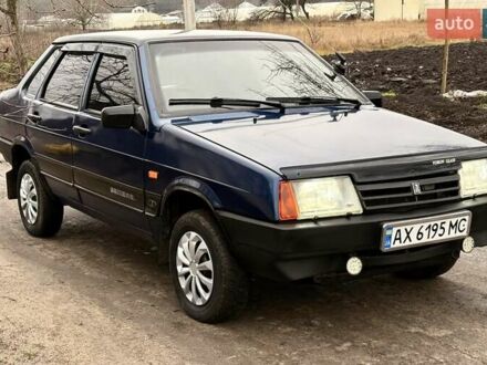 Синий ВАЗ 21099, объемом двигателя 1.5 л и пробегом 197 тыс. км за 1600 $, фото 1 на Automoto.ua