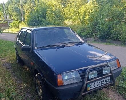 Синий ВАЗ 21099, объемом двигателя 1.5 л и пробегом 128 тыс. км за 1569 $, фото 1 на Automoto.ua
