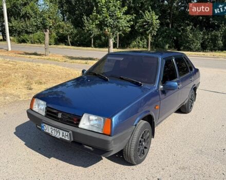 Синий ВАЗ 21099, объемом двигателя 1.5 л и пробегом 200 тыс. км за 1550 $, фото 1 на Automoto.ua