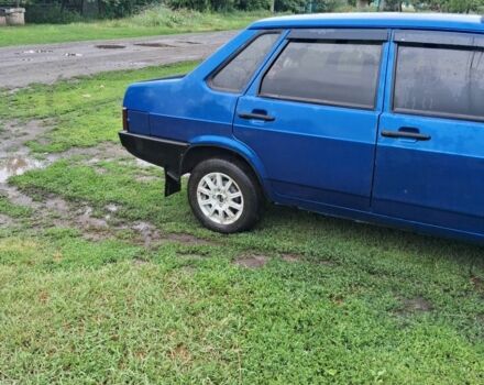 Синий ВАЗ 21099, объемом двигателя 1.5 л и пробегом 202 тыс. км за 1329 $, фото 1 на Automoto.ua
