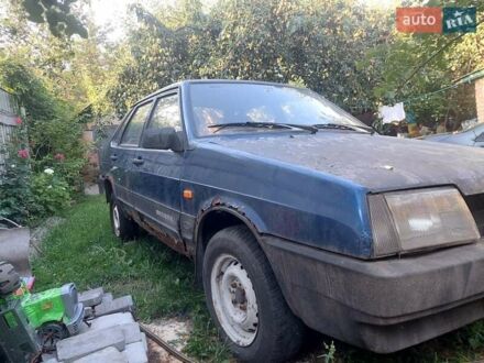 Синий ВАЗ 21099, объемом двигателя 1.6 л и пробегом 50 тыс. км за 650 $, фото 1 на Automoto.ua