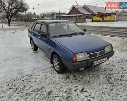 Синий ВАЗ 21099, объемом двигателя 1.5 л и пробегом 190 тыс. км за 1900 $, фото 1 на Automoto.ua