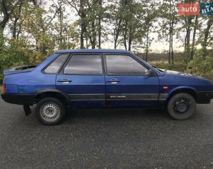 Синий ВАЗ 21099, объемом двигателя 1.5 л и пробегом 390 тыс. км за 727 $, фото 1 на Automoto.ua