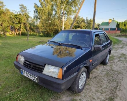Синий ВАЗ 21099, объемом двигателя 1.5 л и пробегом 200 тыс. км за 1200 $, фото 1 на Automoto.ua