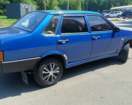 Синий ВАЗ 21099, объемом двигателя 1.5 л и пробегом 215 тыс. км за 1199 $, фото 1 на Automoto.ua